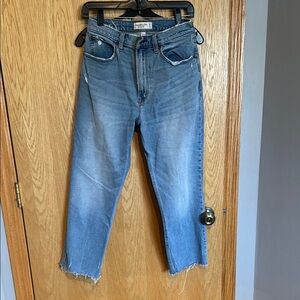 Abercrombie & Fitch Women's Ankle Straight Ultra High Rise Jeans